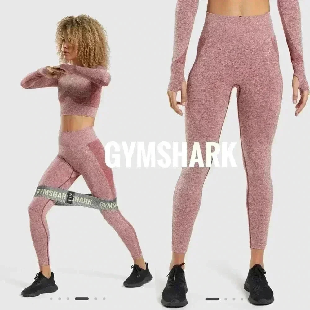 BNWOT Gymshark high waisted flex leggings size  M in Red marl colour